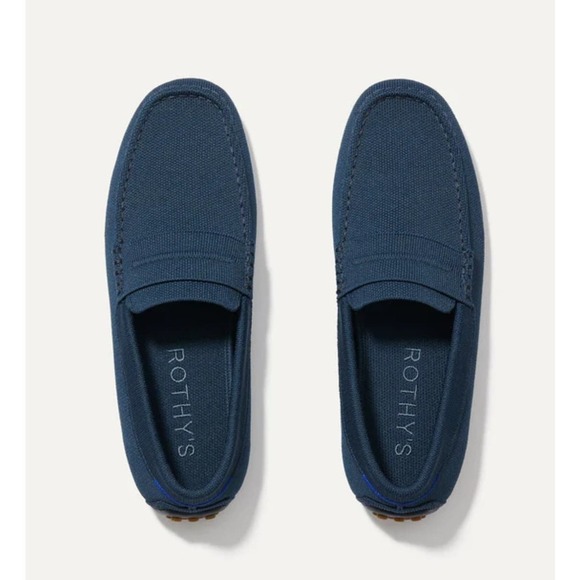 Rothy's The Driving Loafer Slip On Comfortable Navy Blue Size M9.5 NWOB - Picture 1 of 11